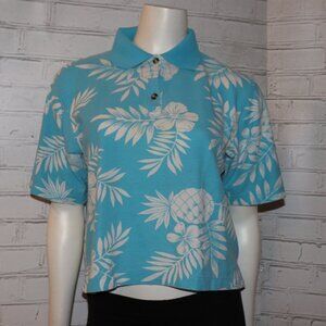 🍍💙🌊 C.B. Casual Tee · Pineapple Print · Petite Medium